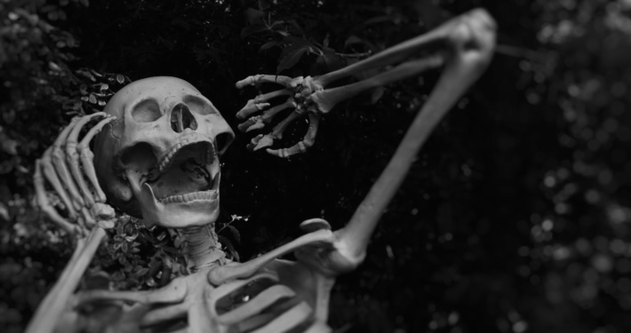 Skeleton screaming in horror at his missing qualifying payments for student loans to qualify for public service loan forgiveness